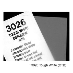 Gelatina Cinegel 3026 Tough White (CTB) em rolo Rosco 2133026